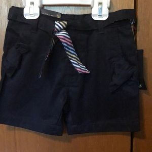 U.S POLO ASSN. GIRLS SHORTS SIZE 4 WITH ADJUSTABLE ELASTIC INSIDE WAIST!